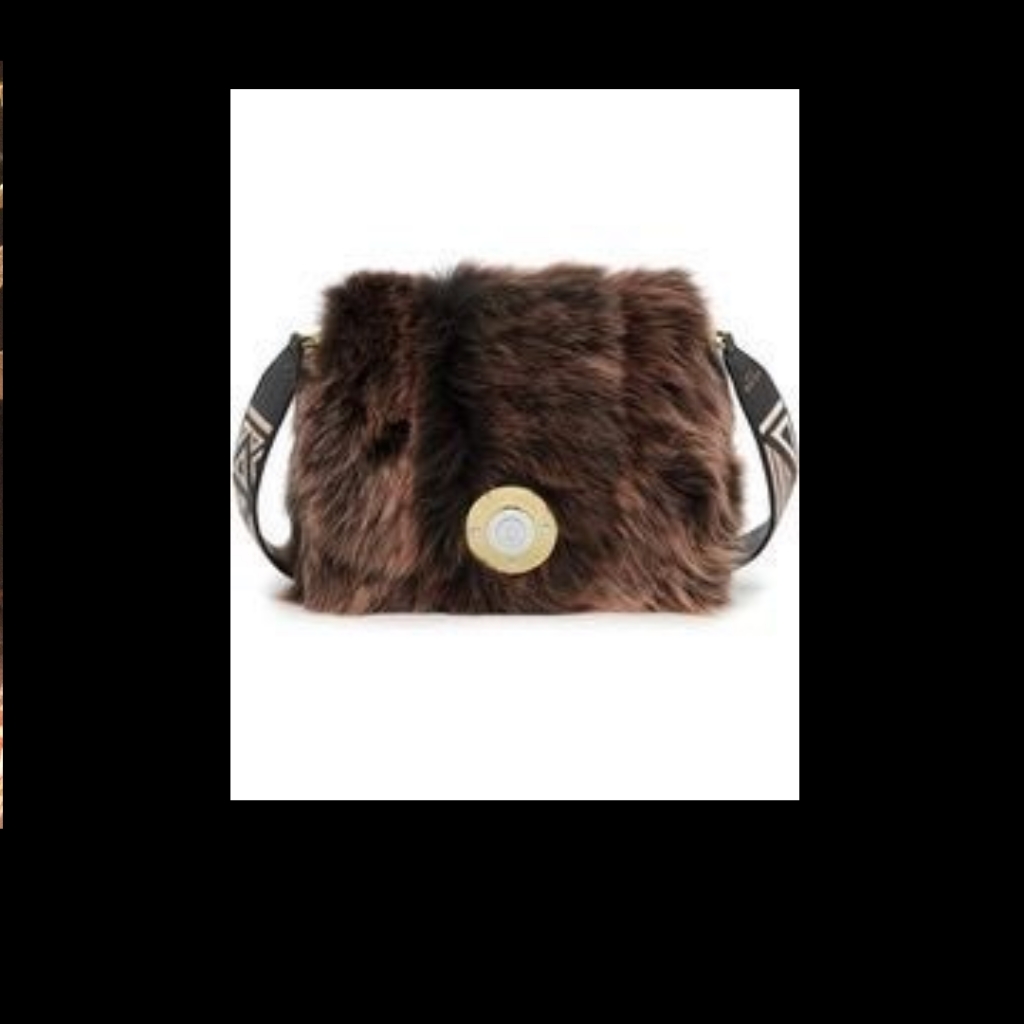 Henri Bendel Milliner Faux Fur Crossbodyrare! Beautiful Strap!